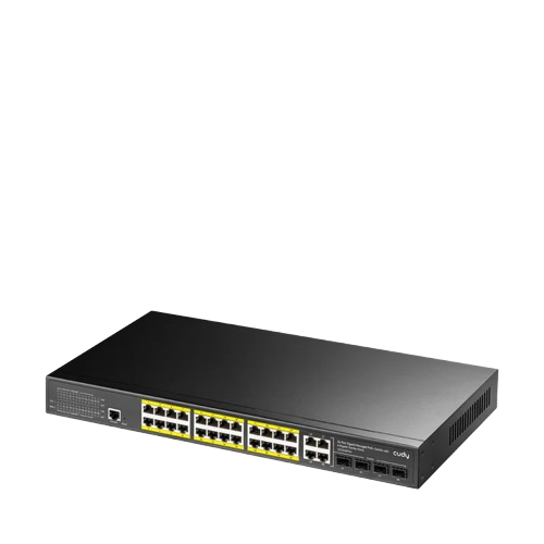 24-GbE PoE L2 Managed Switch with 4 Gigabit Combo Ports 300W (GS2028PS4-300W)